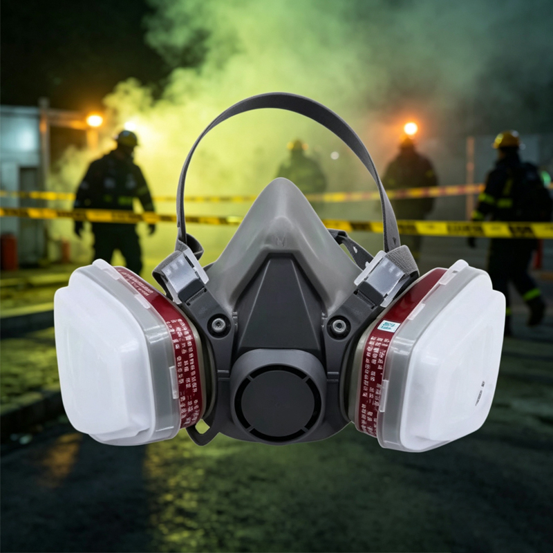 Dust Mask Construction - قطعة واحدة من قناع الغاز المضاد